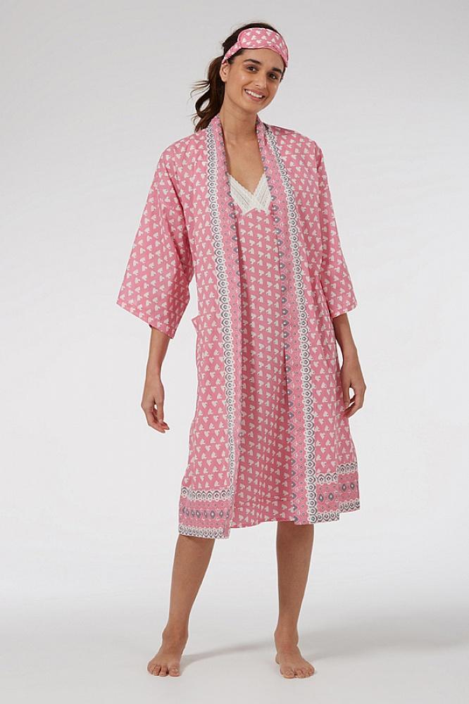 Pink Solero Kimono Robe